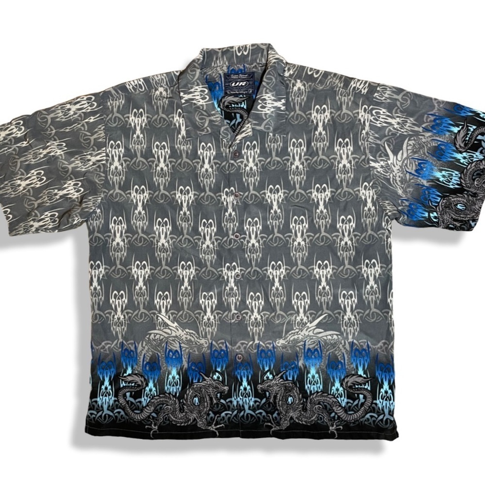 Vintage Y2K Dragon Tribal Graphic Shirt